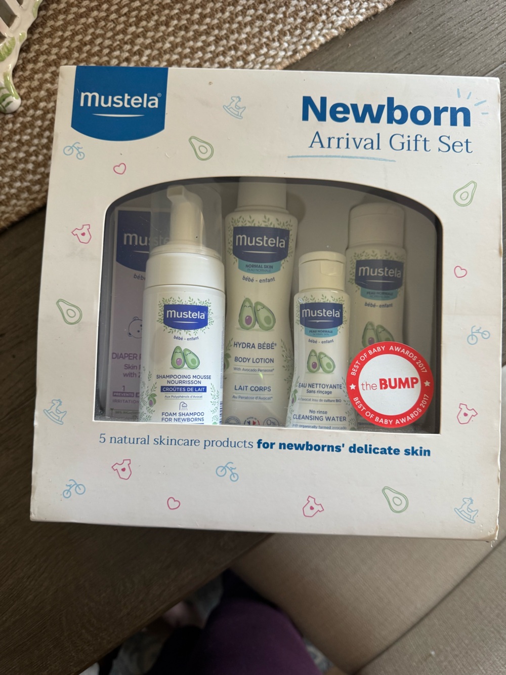 NIP Mustela Baby Skincare Gift Set - White & Green
